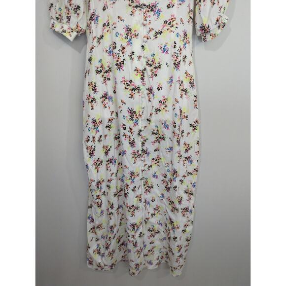 AFRM Floral V-Neck Midi Dress - XS - Multicolor V-Neck Summer Party Boho - Picture 4 of 11